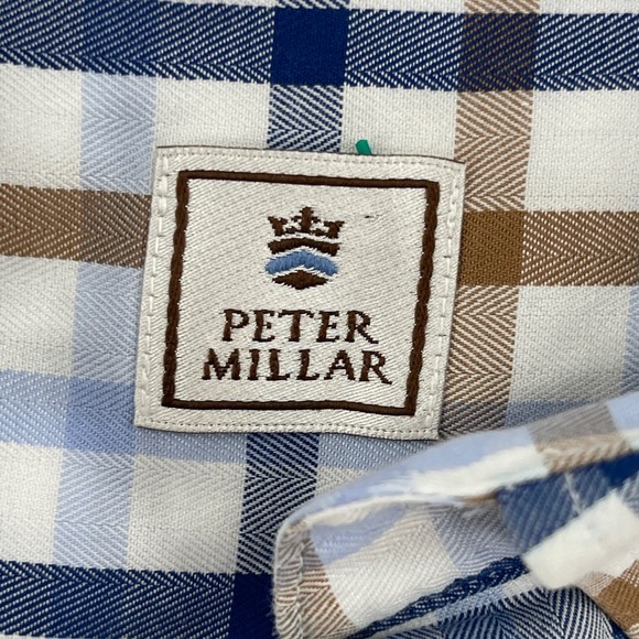 Peter Millar Button Down Shirt Mens Extra Extra Large Plaid Check - Picture 4 of 7